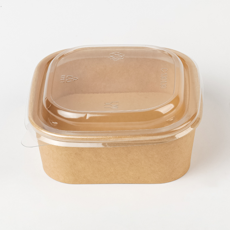 Prostokątna i kwadratowa miska papierowa