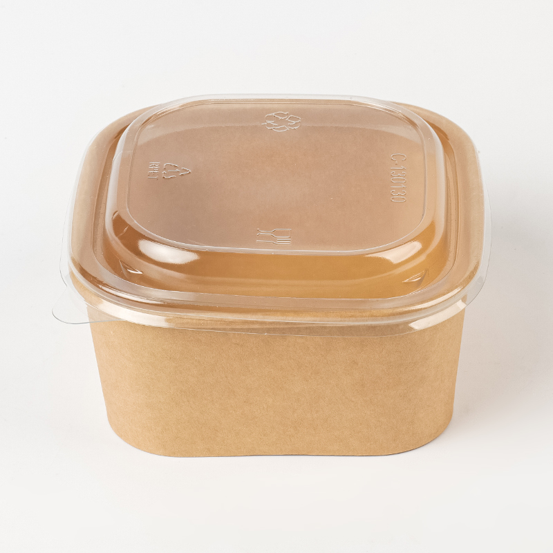 Prostokątna i kwadratowa miska papierowa