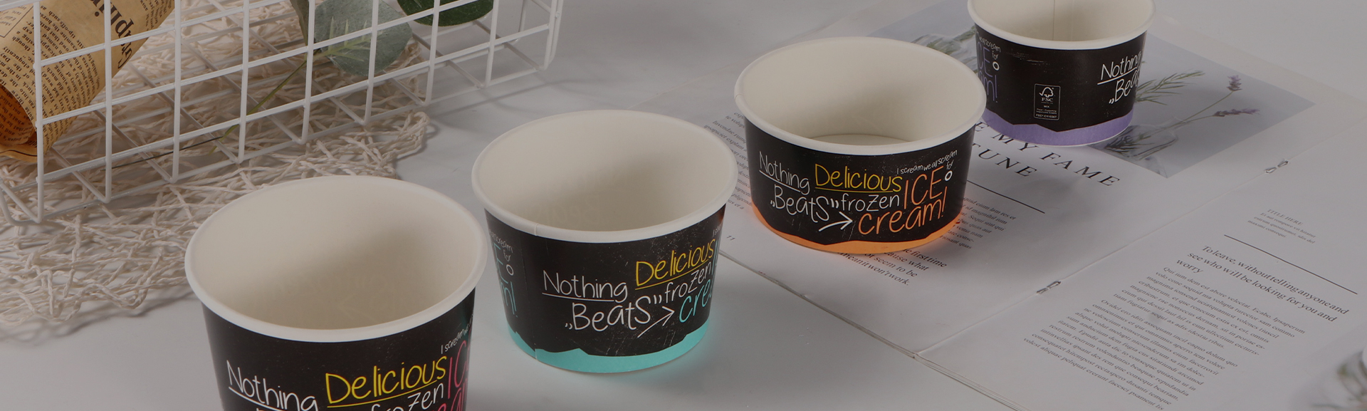 Papierowy kubek na lody